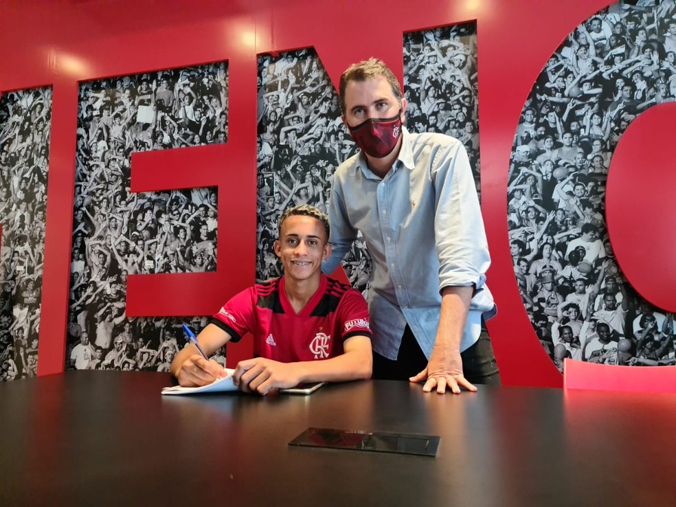 Matheus Gonçalves Flamengo — Foto: Nathã Soares / Flamengo