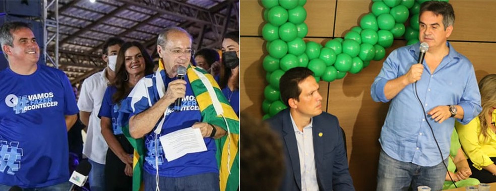 Ministro Ciro Nogueira apoia candidaturas da oposição no Piauí: Silvio Mendes (à esq) e Coronel Diego (à dir) — Foto: Montagem: Reprodução e Andrê Nascimento/g1