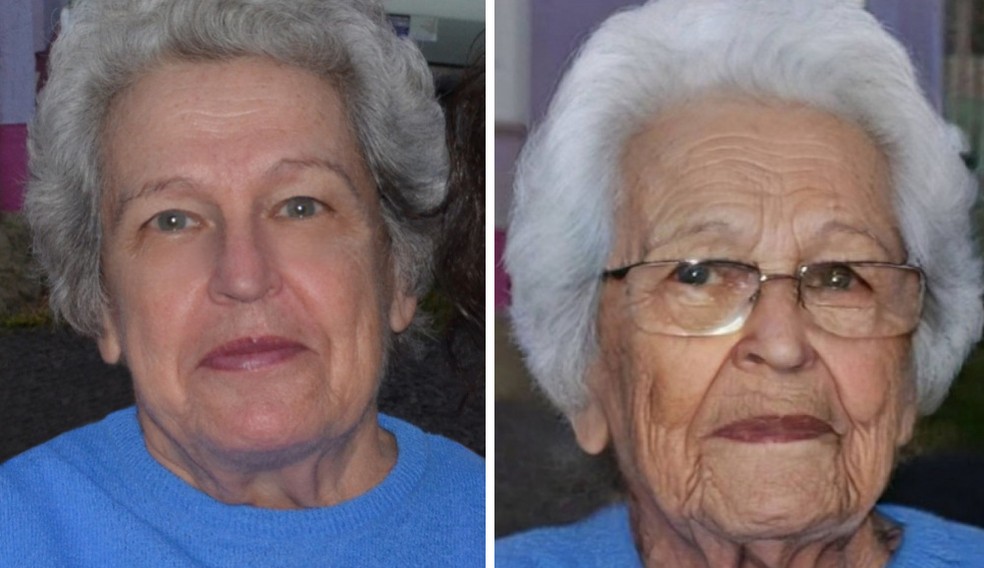 Caso Beatriz Winck:  foto simula como ela poderia estar atualmente — Foto: Reprodução
