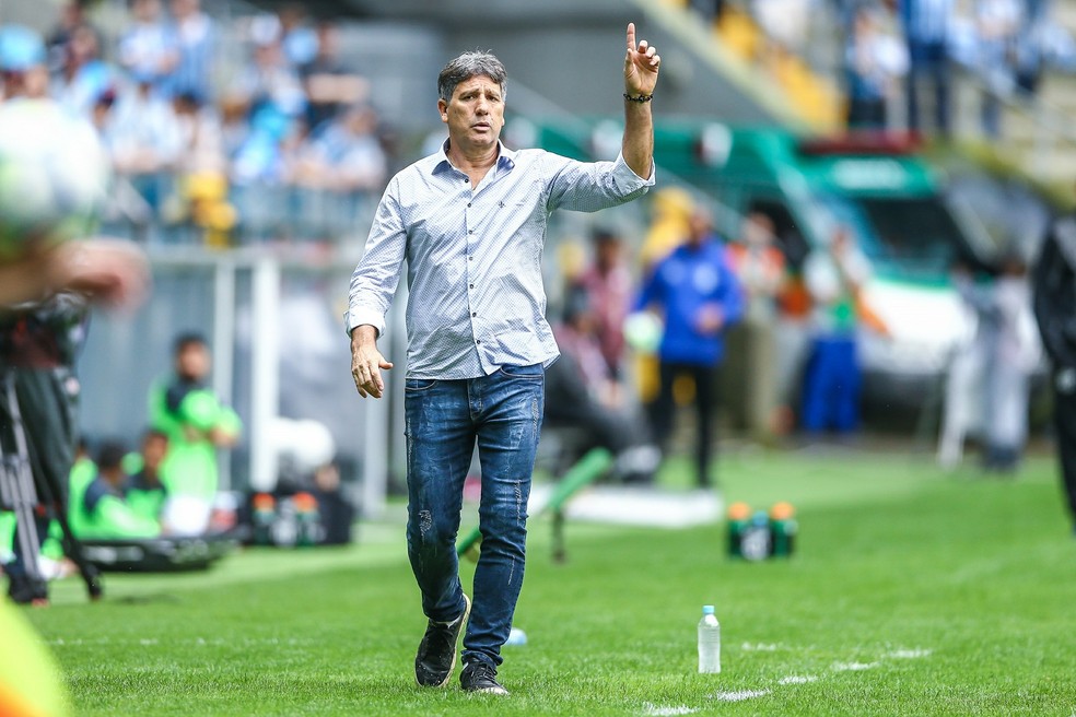 Renato GaÃºcho busca os tÃ­tulos do BrasileirÃ£o e da Libertadores â Foto: Lucas Uebel/GrÃªmio FBPA