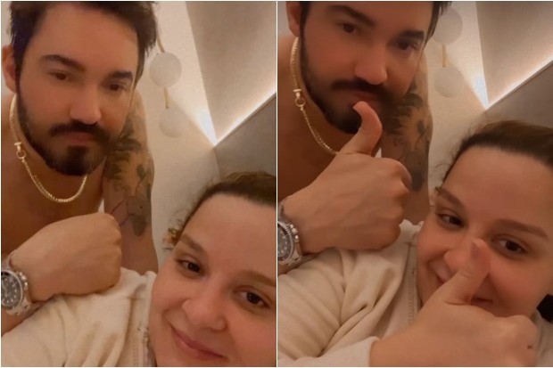 Maiara e Fernando Zor aparecem juntos na cama (Foto: Instagram)