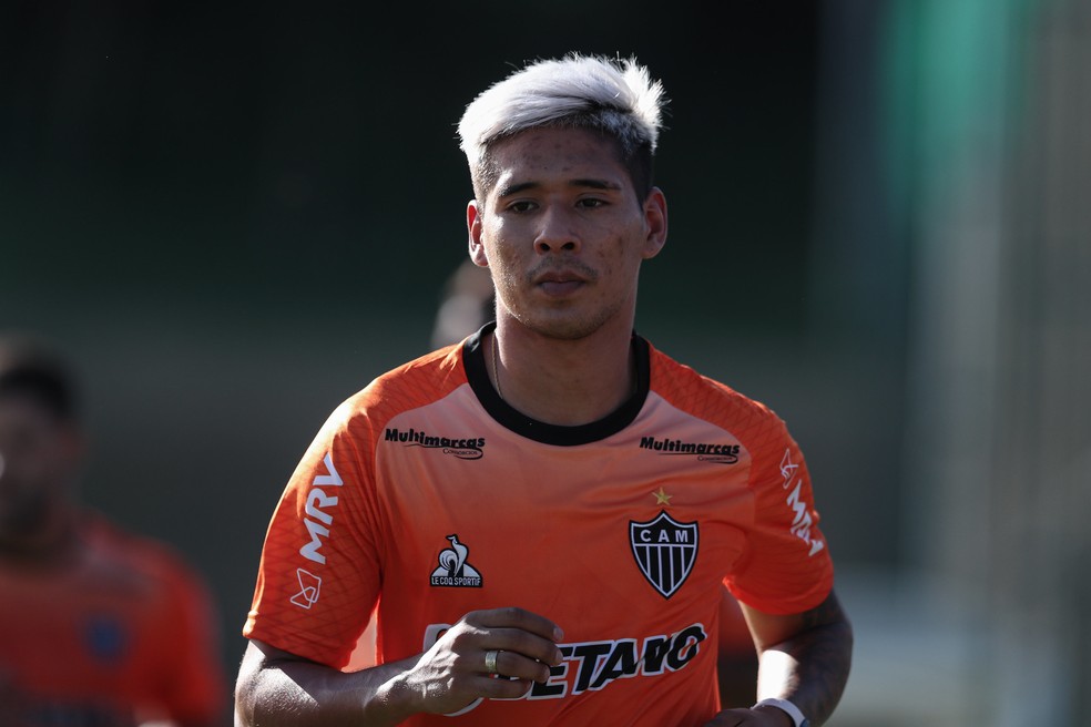 Matías Zaracho em treino do Atlético-MG — Foto: Pedro Souza/Atlético-MG 