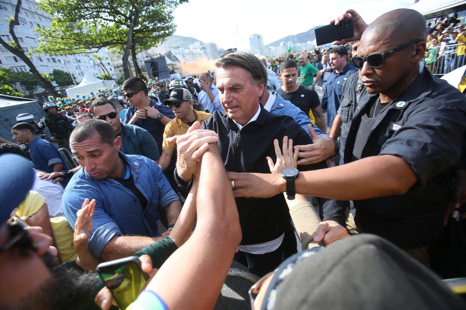 Bolsonaro participa de ato em Copacabana no 7 de setembro