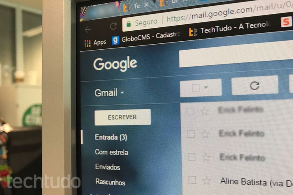 Não há previsão de quando o Google mudará a interface do Gmail (Foto: Carolina Ochsendorf/TechTudo)