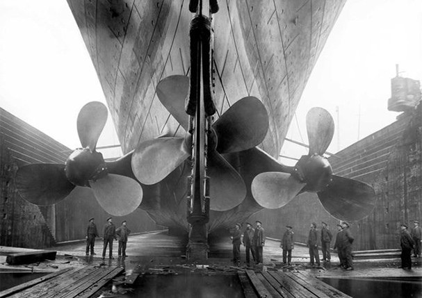 The Titanic in dry dock, c. 1911 (Foto: GETTY)