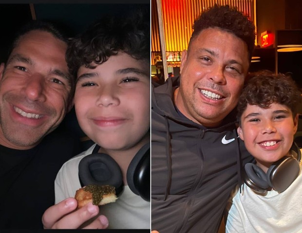 Marcus Buaiz leva filho mais velho em jantar com Ronaldo (Foto: Reprodução/Instagram)