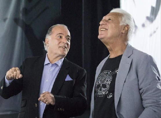 Tony Ramos e Antonio Fagundes no especial '70 anos esta noite' (Foto: Divulgação)