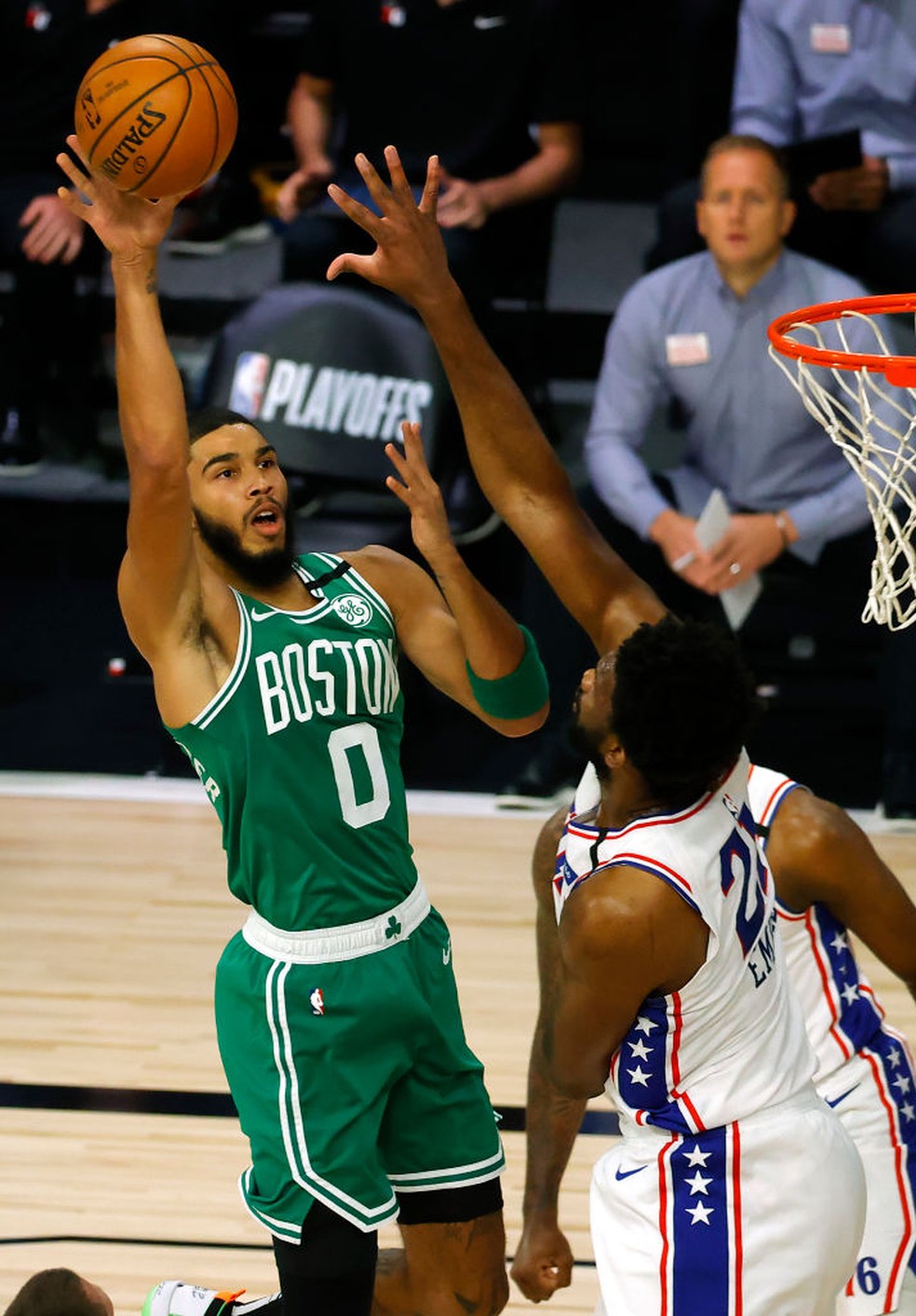 Boston Celtics x Philadelphia 76ers - Jayson Tatum — Foto: Kevin C. Cox/Getty
Images