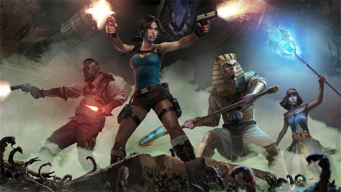 Até quatro jogadores podem entrar no jogo em Lara Croft and the Temple of Osiris (Foto: Divulgação/Square Enix)