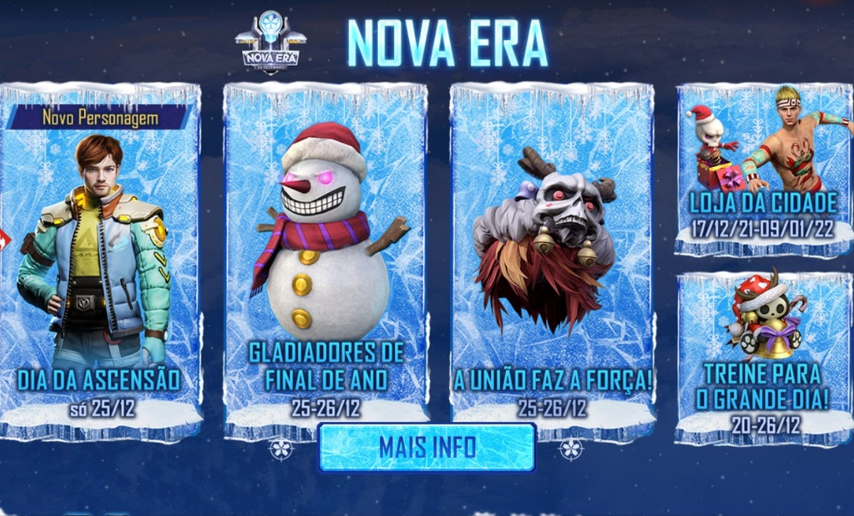 Free Fire: evento de recarga de dimas dá bônus de até 100% na Nova Era