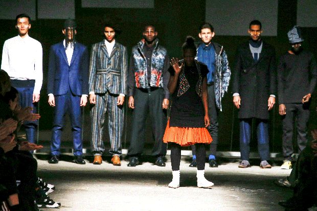 U.Mi-1 (pronounced you.me.one) designed by Nigerian Gozi Ochonogor, whose collections are a blend of British tailoring's aesthetic with Japanese artisanship and African spirit   (Foto:  Alberto Maddaloni / indigitalimages.com)