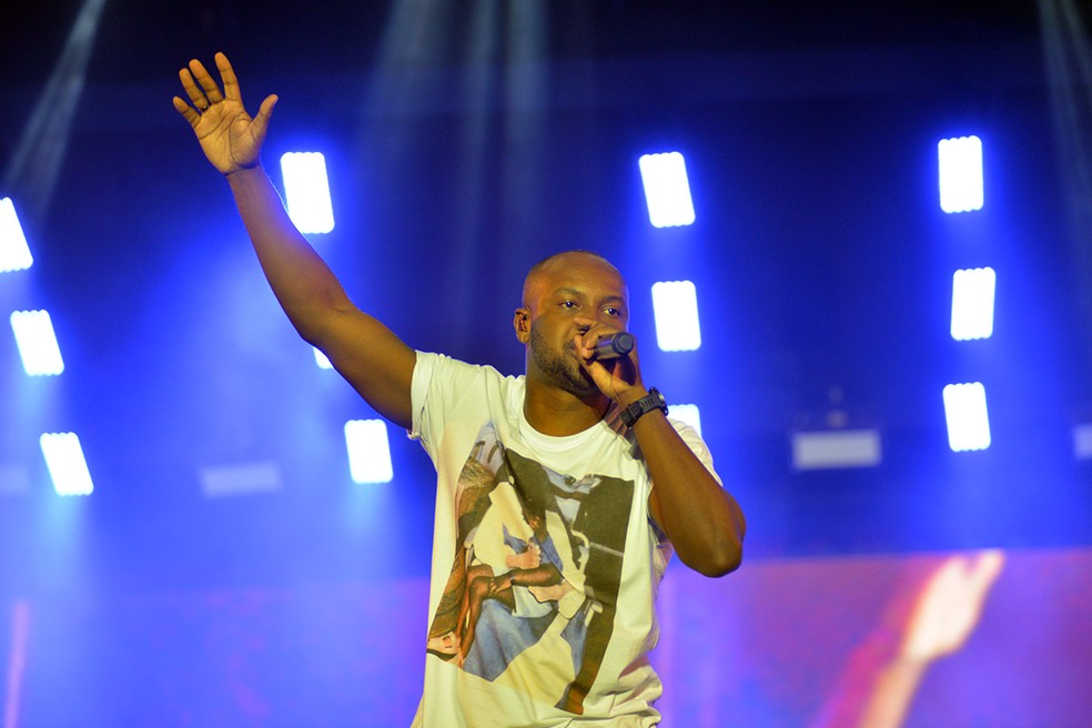 Thiaguinho no Baile da Santinha, de Léo Santana Joilson César/Ag Haack — Foto: Joilson César/Ag Haack