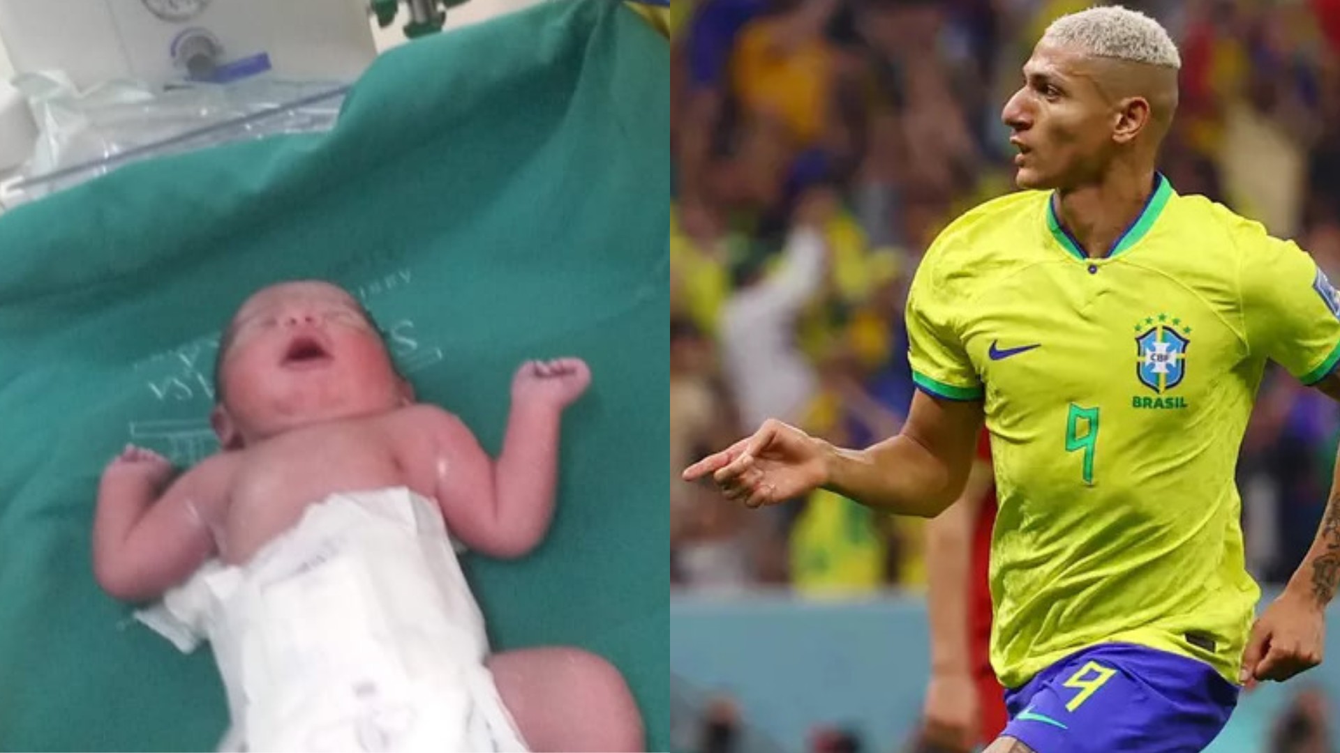 Copa do Mundo: bebê nasce na hora de gol de Richarlison e pais batizam com o nome do jogador, no Pará