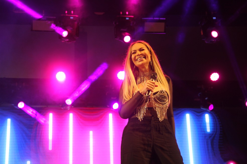 Solange Almeida no São João 2022 de Campina Grande — Foto: Bruna Couto/g1