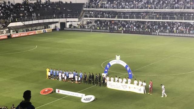 Santos e Flamengo na Vila Belmiro