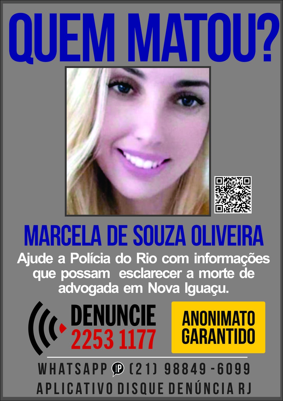 Marcela de Souza Oliveira — Foto: Reprodução