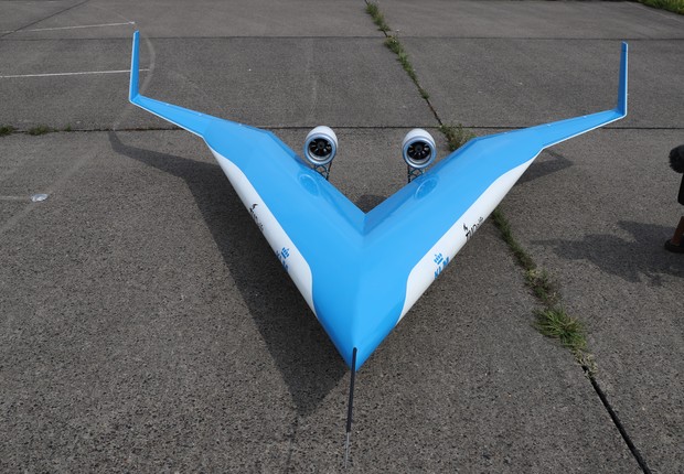 Flying-V, o avião em forma de V da Universidade Técnica de Delft (Foto: Malcom Brown/TUDelft)