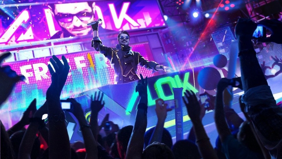 O DJ Alok também já foi personagem no Free Fire — Foto: Divulgação/Garena