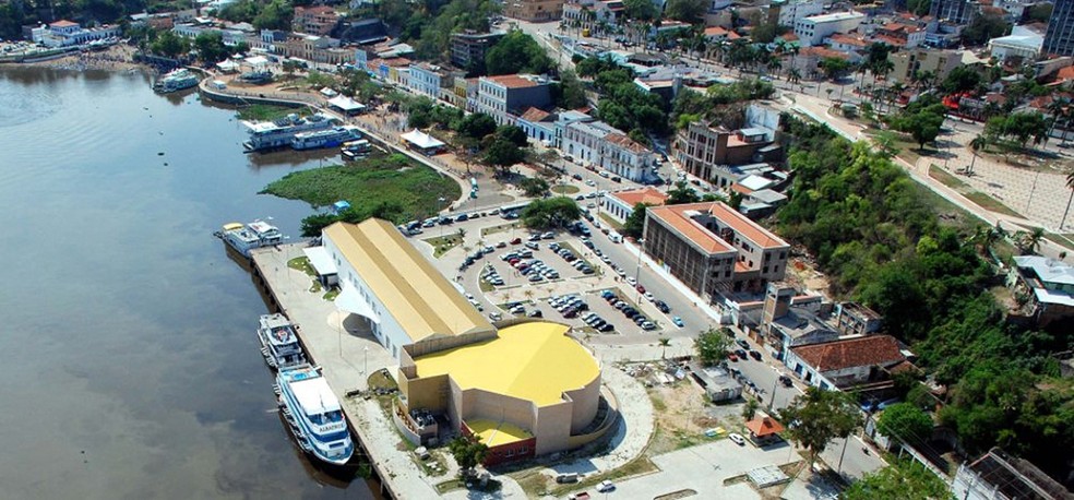 Porto Geral de Corumbá recebe toda estrutura do evento — Foto: Saul Schramm/ Reprodução