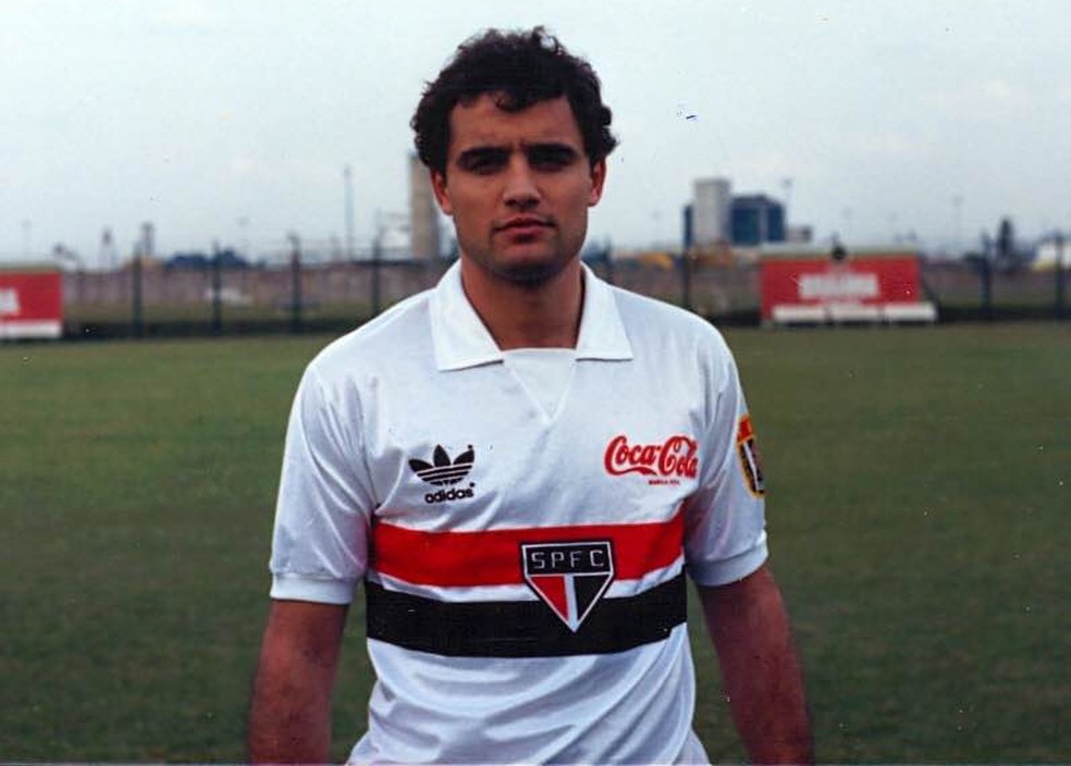 Diego Aguirre foi atacante do São Paulo  em 1990 (Foto: Arquivo Histórico/São Paulo FC)