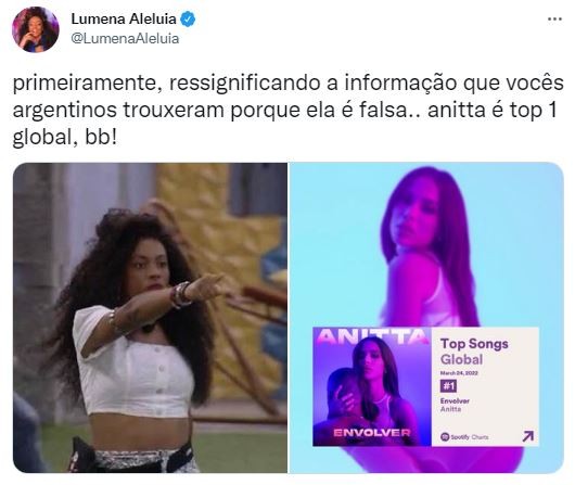Lumena Aleluia (Foto: Reprodução / Twitter)