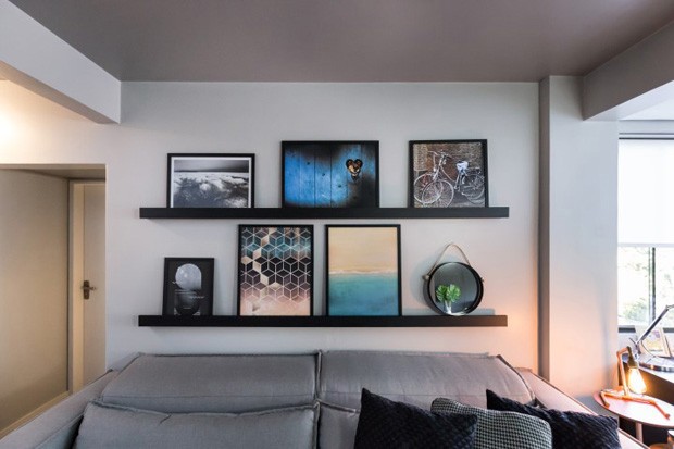 Apartamento de cobertura ganha espaço para discos de vinil (Foto: ©Marcelo Donadussi)
