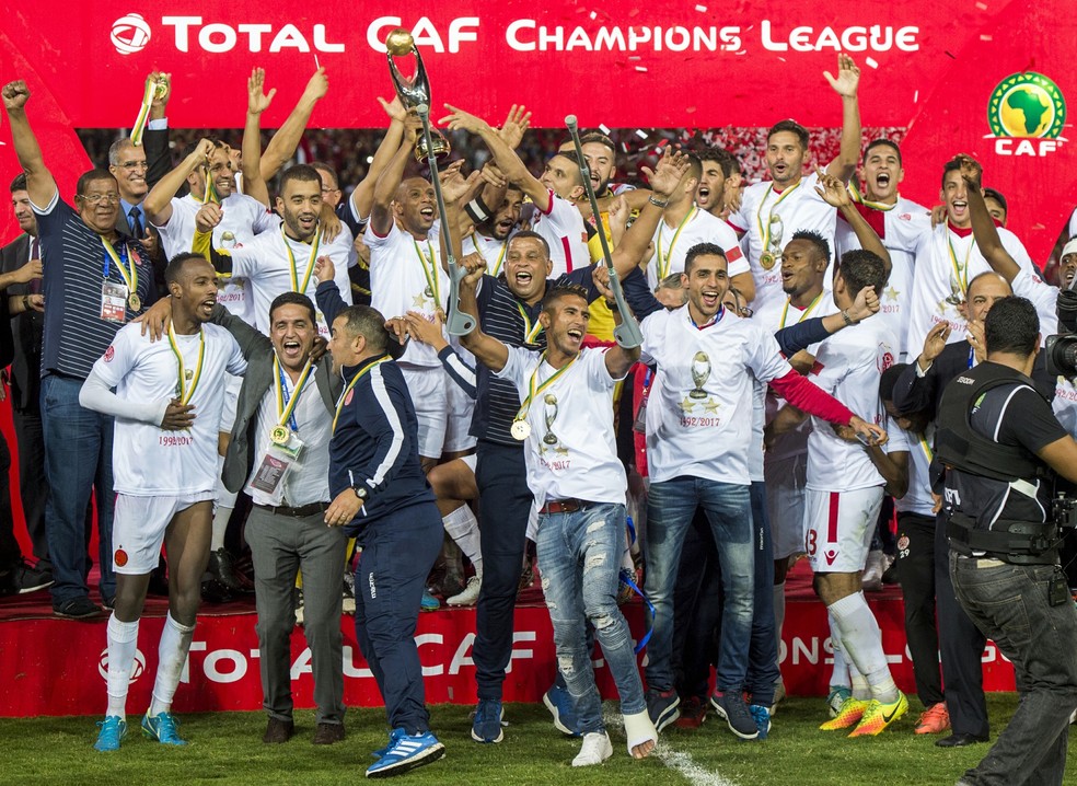 Wydad Casablanca foi campeão da Liga dos Campeões da África (Foto: FADEL SENNA / AFP)