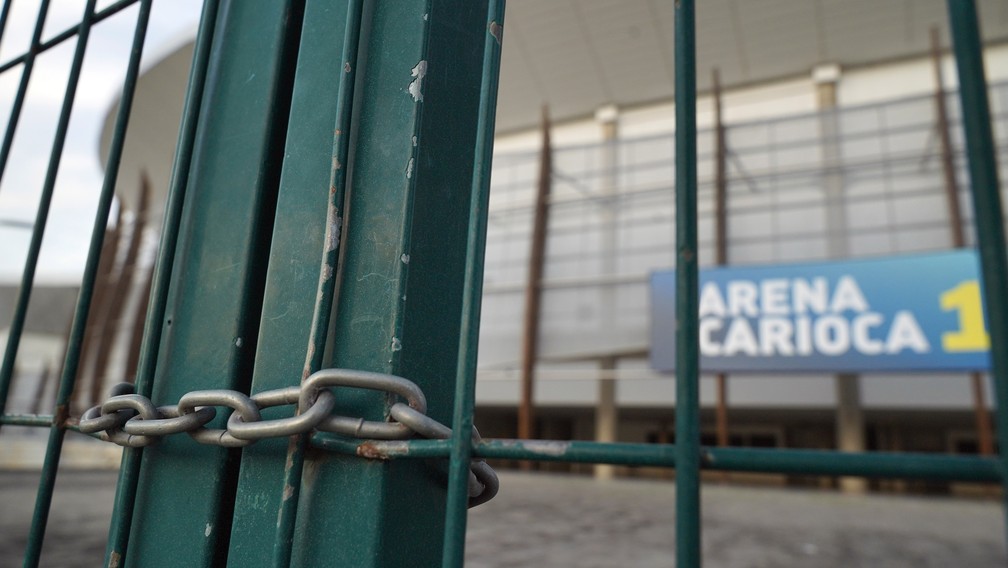 A Arena Carioca 1, no Parque Olímpico, está fechada — Foto: Marcos Serra Lima/G1