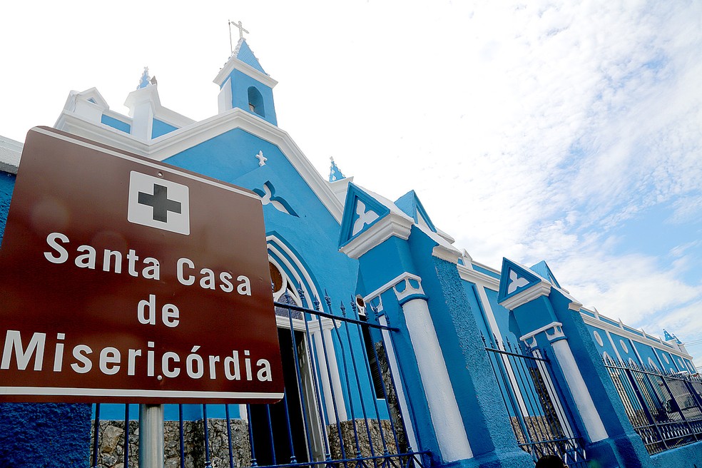 Santa Casa de MisericÃ³rdia, em CuiabÃ¡, Mato Grosso â€” Foto: Lenine Martins/Secom-MT