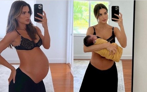 Camila Coelho comemora um mês de vida de Kai com compilado de vídeos do bebê