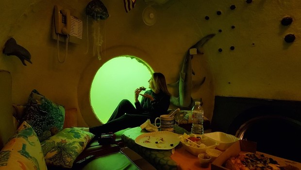 Jules’ Undersea Lodge, quarto para mergulhadores (Foto: Reprodução/Jules’ Undersea Lodge)