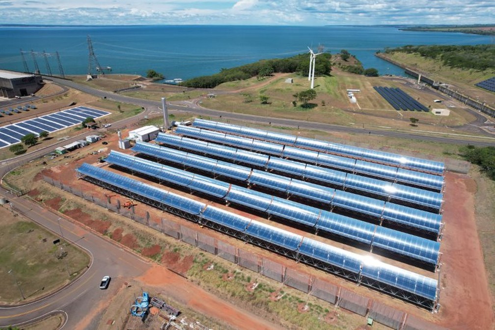 Usina termossolar entrou em operação em Rosana (SP) — Foto: Cesp