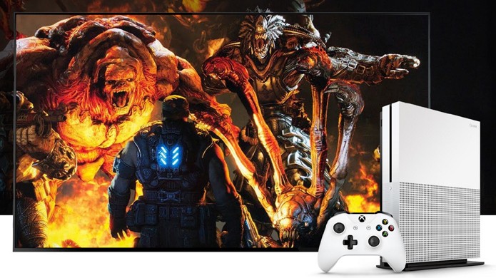 Gears of War 4 terá cores mais vivas no novo Xbox One S como demonstrado na E3 2016 (Foto: Reprodução/Microsoft)