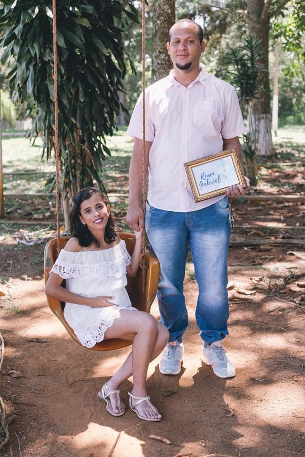 Beatriz e Jefté já tinham um filho e ela estava grávida novamente — Foto: Arquivo Pessoal/Divulgação