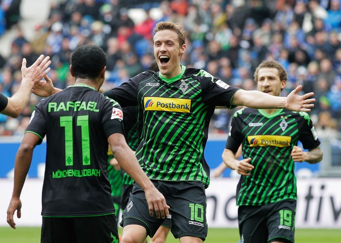 Max Kruse e Raffael, Hoffernheim x Borussia Moenchengladbach (Foto: Adam Pretty / Getty Images)