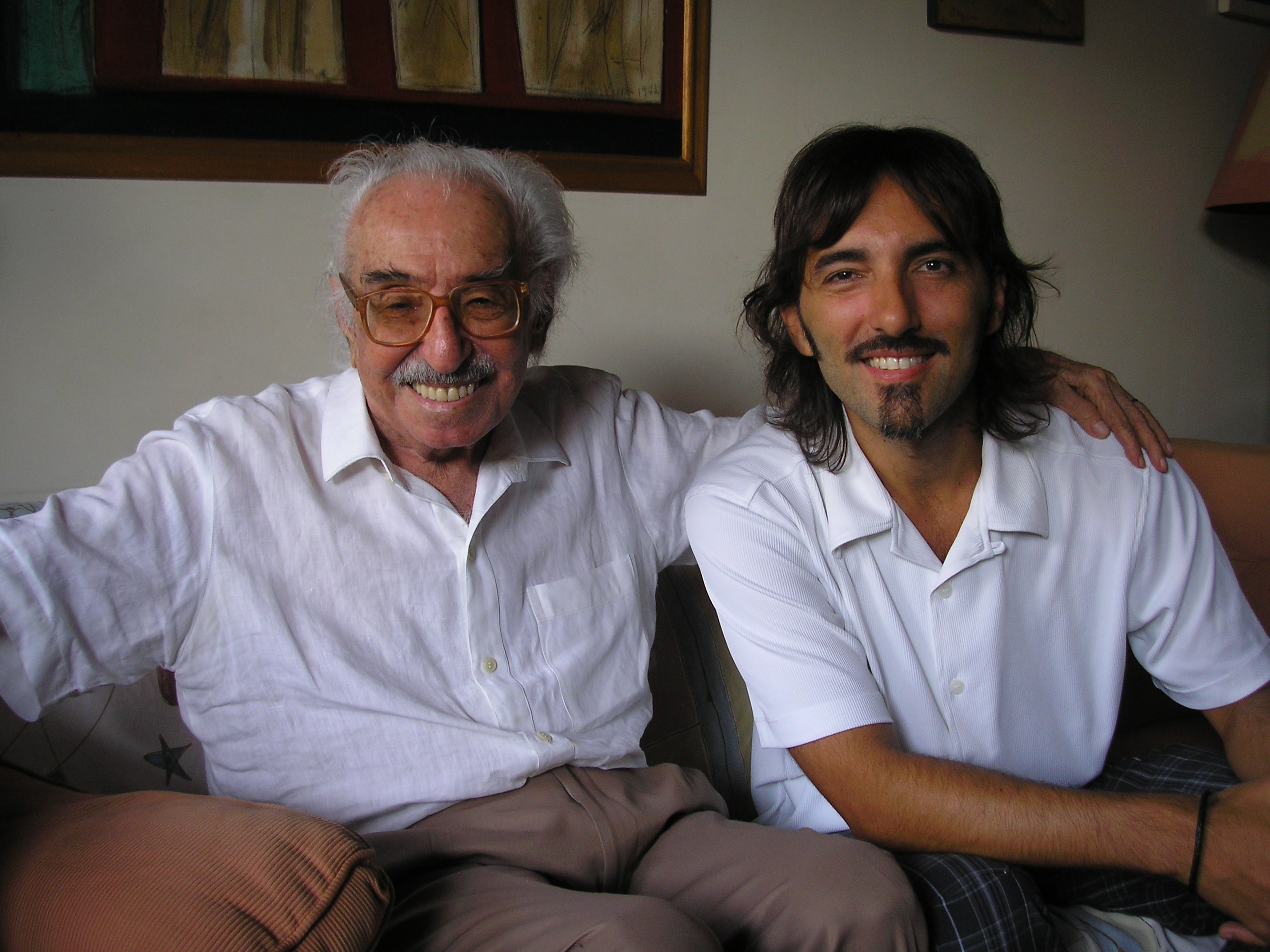 Márcio de Camillo e Manoel de Barros (Foto: Divulgação)