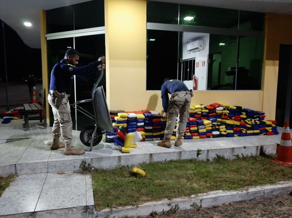 Centenas de tabletes foram encontrados pela polícia — Foto: PRF/Divulgação