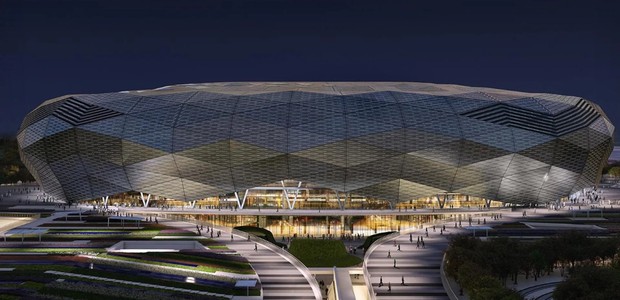 Terceiro estádio da Copa do Mundo 2022 é inaugurado no Catar em cerimônia virtual (Foto: Divulgação)