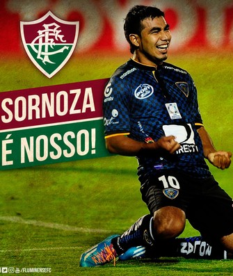 Sornoza Fluminense (Foto: Reprodução Twitter) Sornoza Fluminense (Foto: Reprodução Twitter)