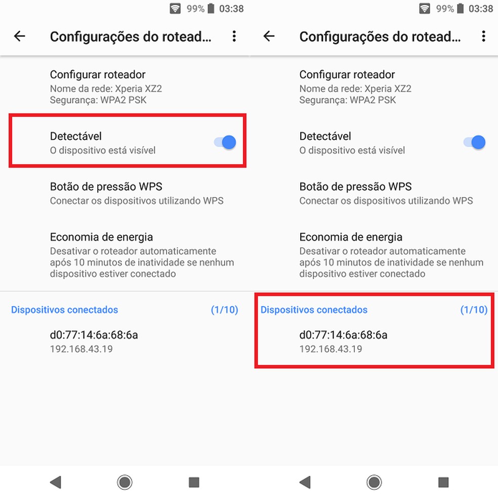 Nas configurações do roteador, são listados todos os dispositivos conectados a ele — Foto: Reprodução/Fernando Telles