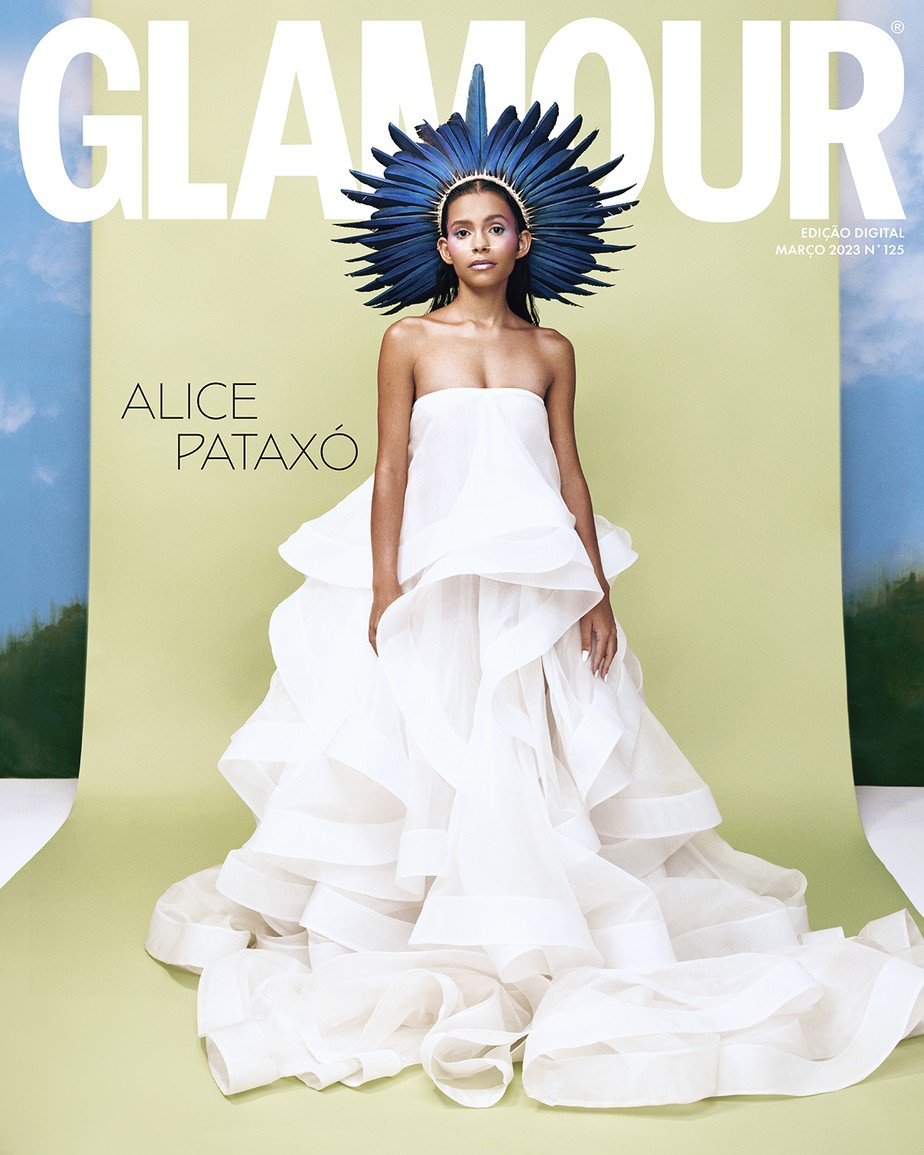 Alice Pataxó é capa da edição de março da Glamour