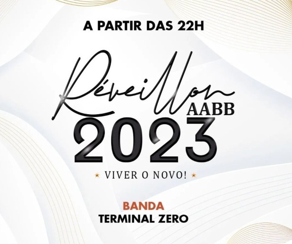 Réveillon no AABB — Foto: Foto: Reprodução/ Instagram 