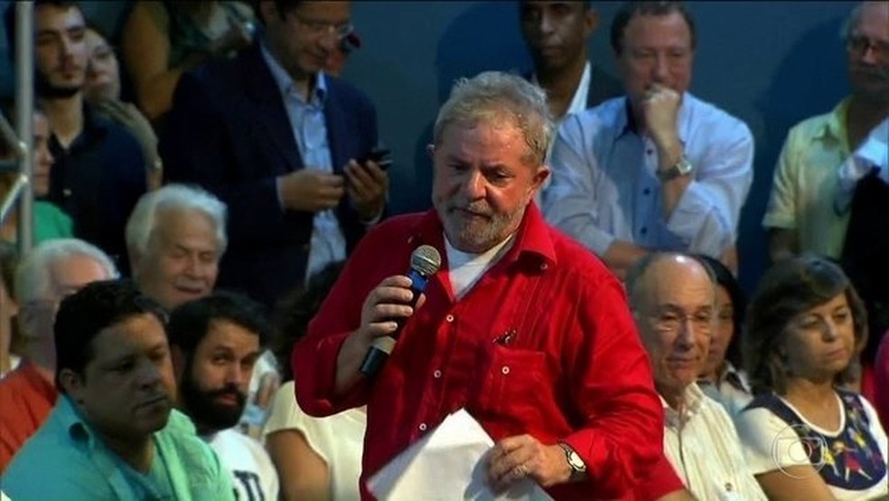 O ex-presidente Luiz InÃ¡cio Lula da Silva â€” Foto: ReproduÃ§Ã£o/JN