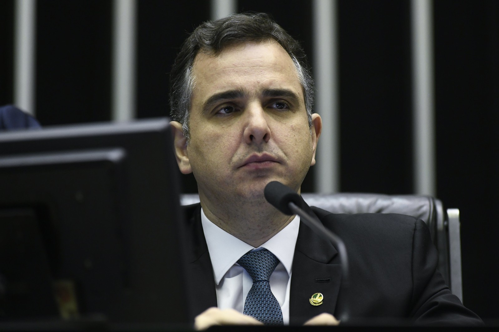 O atual presidente do Senado Rodrigo Pacheco (PSD-MG) — Foto: Geraldo Magela/Agência O Globo