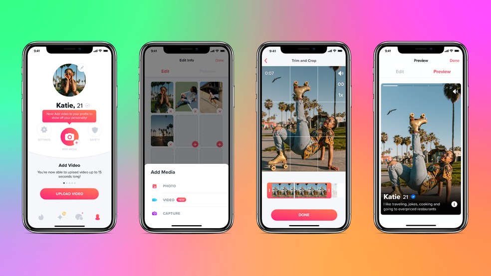 Tinder Anuncia Videos No Perfil E Navegacao Por Interesses Redes Sociais Techtudo