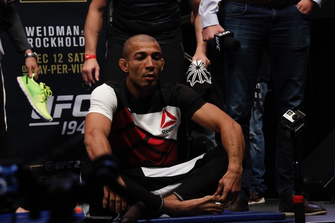 José Aldo, Treino aberto, UFC 194 (Foto: Evelyn Rodrigues)