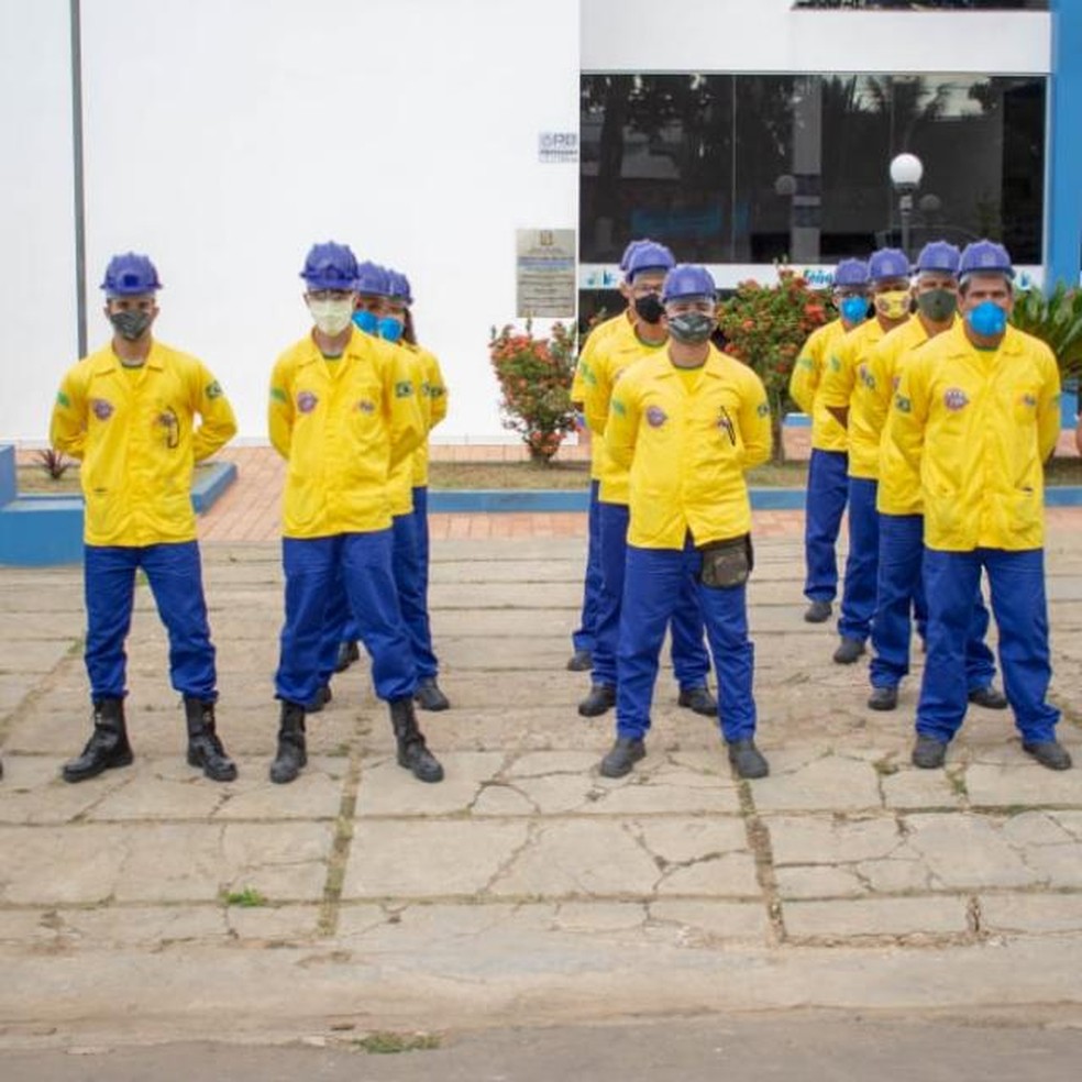 Brigadistas fizeram curso de formação com bombeiros de Feijó  — Foto: Arquivo pessoal 