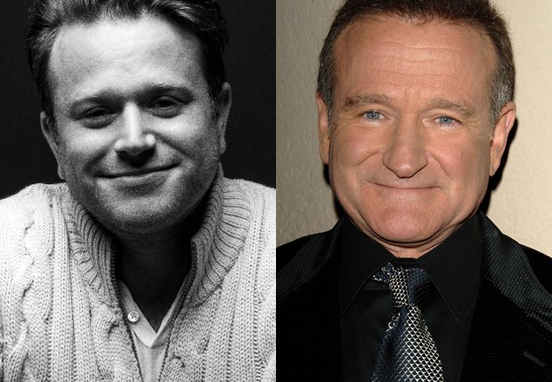 Zak Williams e Robin Williams (Foto: Faces of Fortitude/Mariangela Abeo e Getty Images)