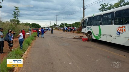 Acidente entre carro e ônibus deixa pessoa morta em Palmas