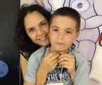 Tereza Seiblitz e o filho caçula, Juliano, de 9 anos | Reprodução